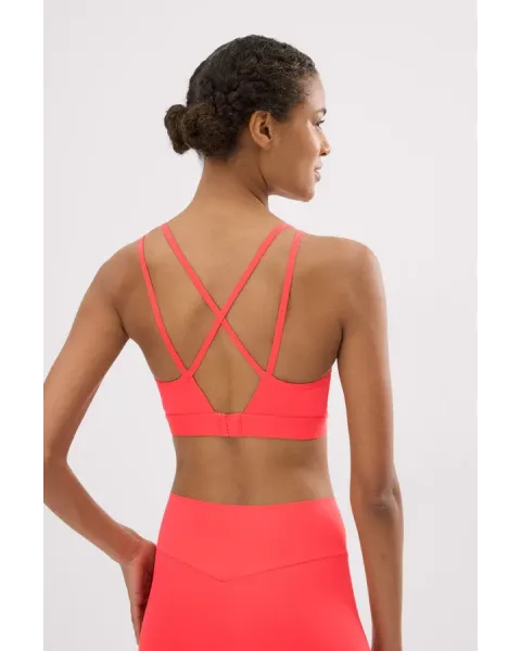 Sujetador Deportivo Compressive Coral | Sujeción Media Ysabel Mora