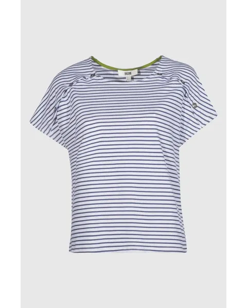 Camiseta Punto Navy y Rayas MD'M | Algodón Elástico