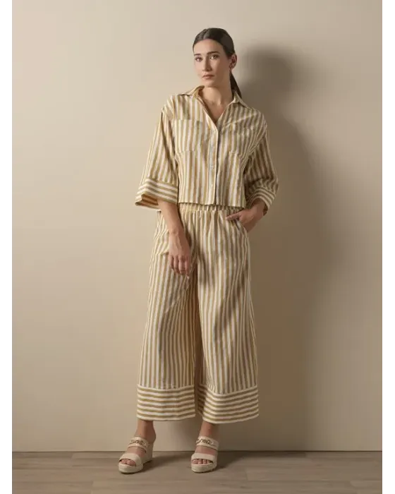 Conjunto Camisa y Pantalón Don Algodón Teja | Total Look