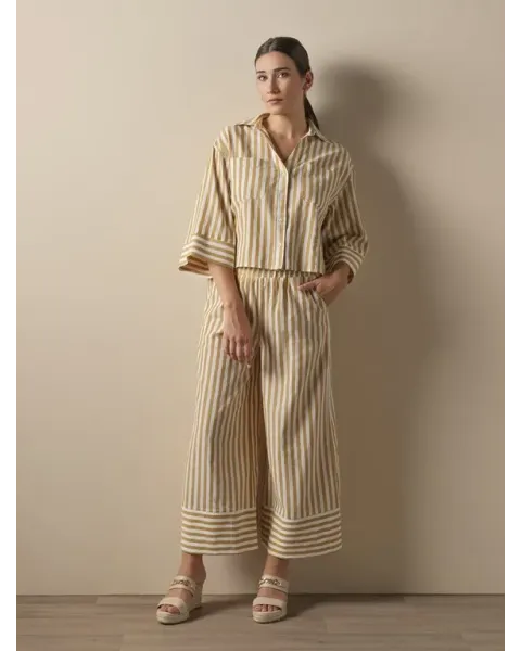 Conjunto Camisa y Pantalón Don Algodón Teja | Total Look