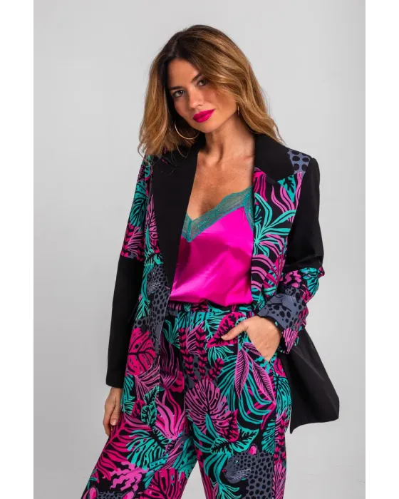 Blazer Piezas Nocturna Lolina | Patchwork Panteras