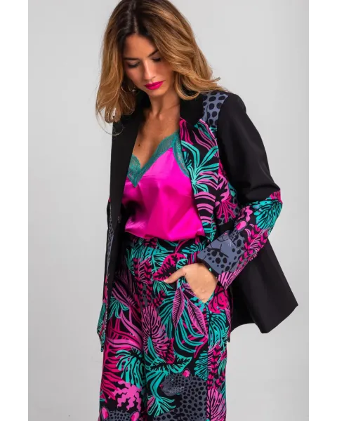 Blazer Piezas Nocturna Lolina | Patchwork Panteras