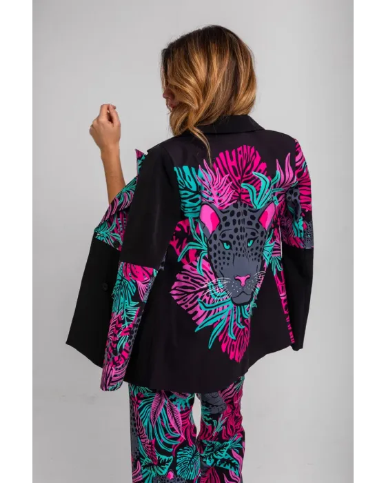 Blazer Piezas Nocturna Lolina | Patchwork Panteras