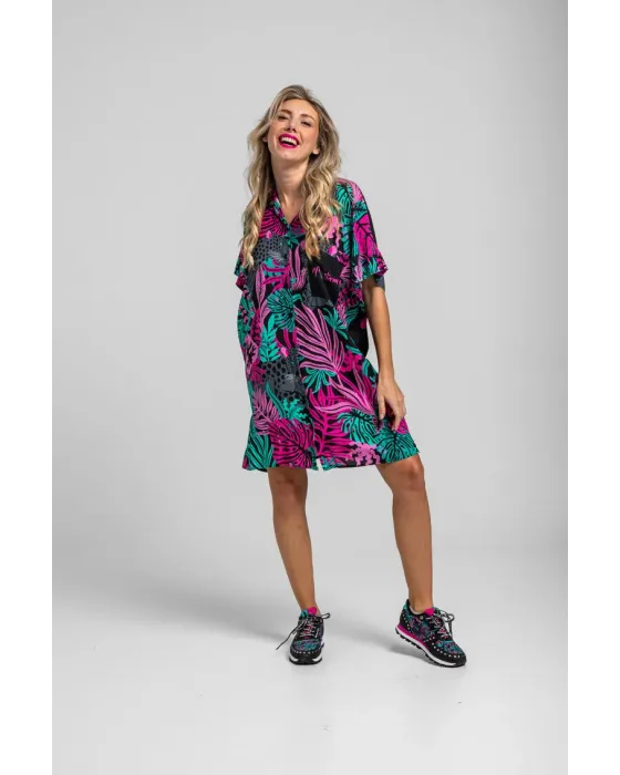 Camisero corto Nocturna Lolina | Vestido Oversize Panteras