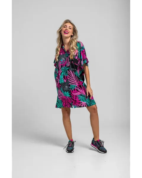 Camisero corto Nocturna Lolina | Vestido Oversize Panteras