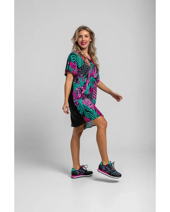 Camisero corto Nocturna Lolina | Vestido Oversize Panteras