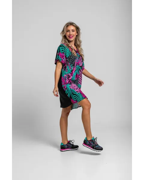 Camisero corto Nocturna Lolina | Vestido Oversize Panteras