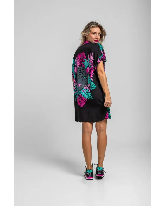 Camisero corto Nocturna Lolina | Vestido Oversize Panteras
