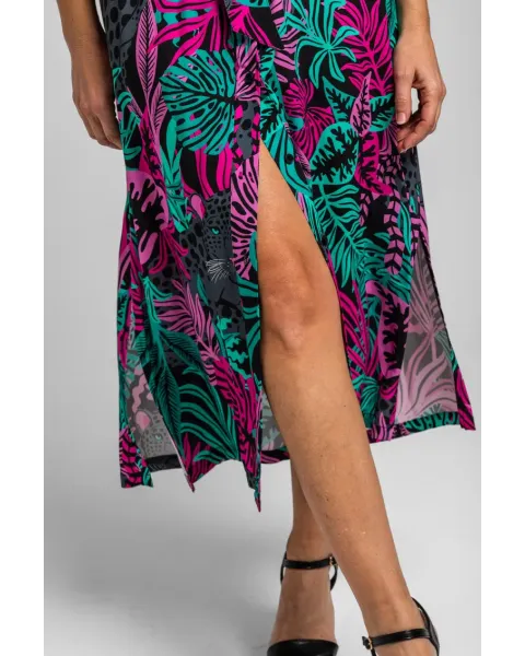 Camisero safari Nocturna Lolina | Vestido Midi Panteras