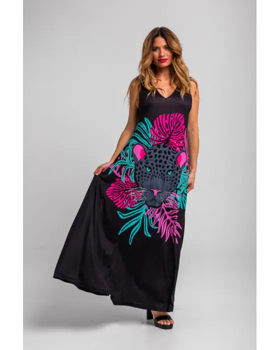 Vestido tirantes Nocturna Lolina | Vestido Largo Lencero 2