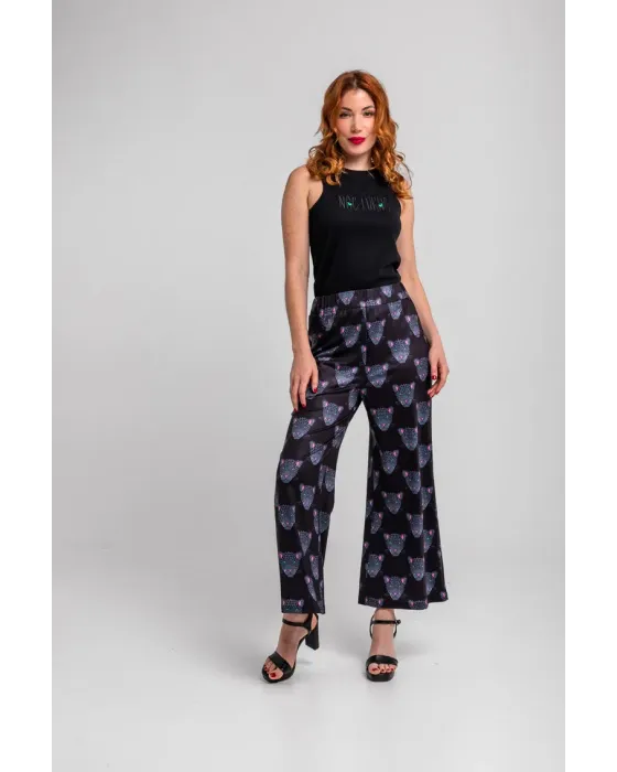 Pantalón flare Nocturna Lolina | Pantalón Campana Panteras