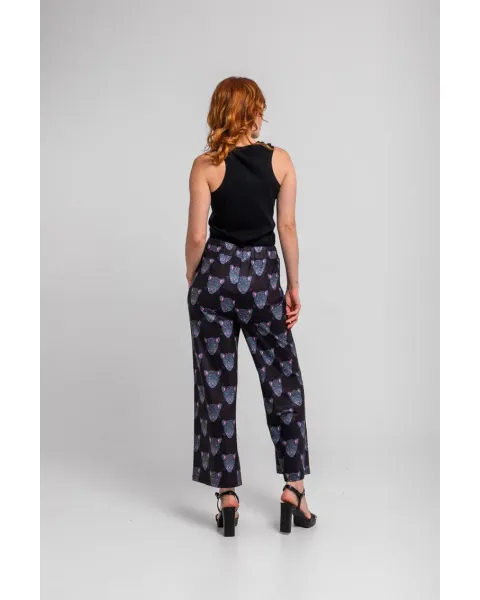 Pantalón flare Nocturna Lolina | Pantalón Campana Panteras