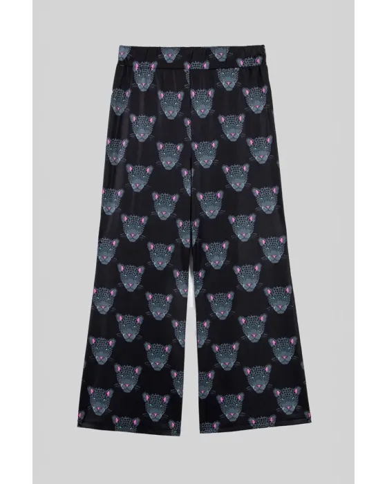 Pantalón flare Nocturna Lolina | Pantalón Campana Panteras