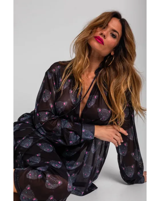 Camisa de tul Nocturna Lolina | Estilo Tomboy Panteras