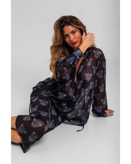 Camisa de tul Nocturna Lolina | Estilo Tomboy Panteras 2
