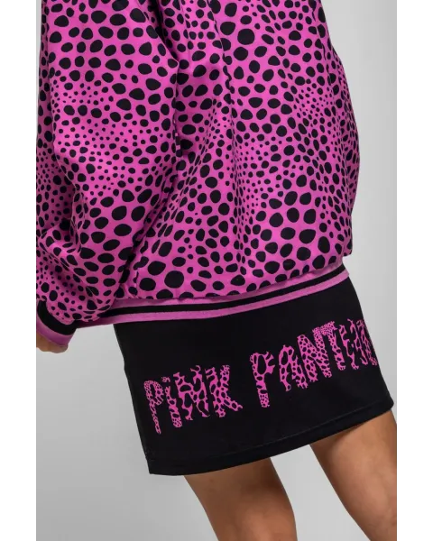 Vestido Pink Panther Lolina | Negro Elástico con Hombreras