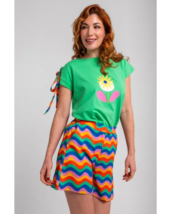 Camiseta Lolina Verde | Colección Échate Flores 2