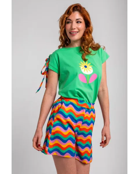 Camiseta Lolina Verde | Colección Échate Flores