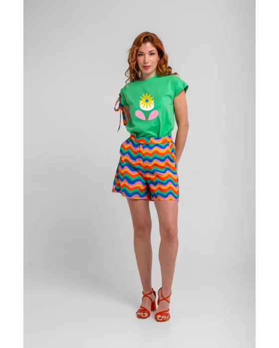 Camiseta Lolina Verde | Colección Échate Flores