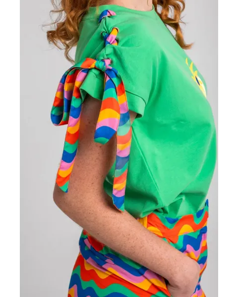 Camiseta Lolina Verde | Colección Échate Flores