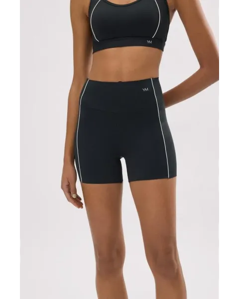 Short Deportivo Push Up Ysabel Mora | Control Abdominal Negro