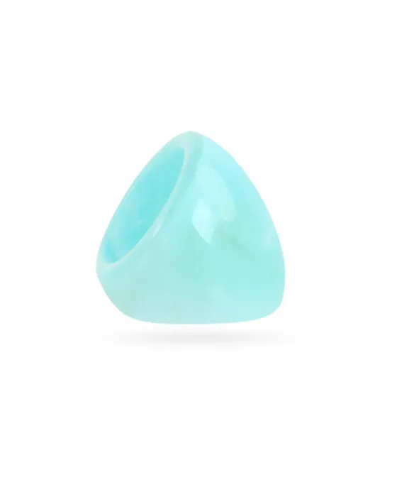 Anillo Anartxy Thalia Stream | Joya XL Resina Turquesa o Amarillo