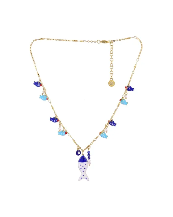 Collar Anartxy Mati Asya | Perlas, Cristal y Esmalte Color