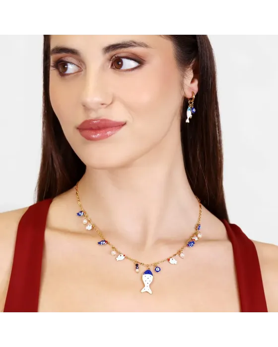 Collar Anartxy Mati Asya | Perlas, Cristal y Esmalte Color 2