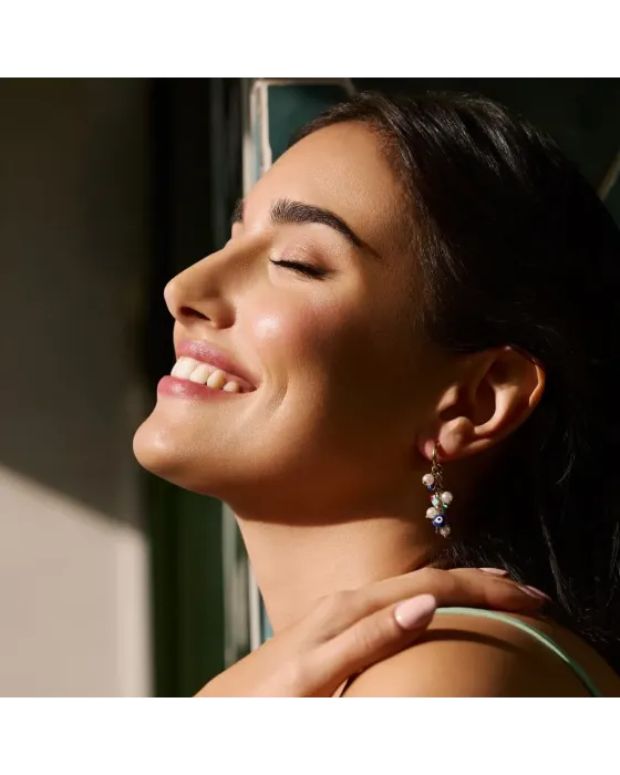 Pendientes Aros Anartxy Mati Elif | Perlas y Esmalte Color