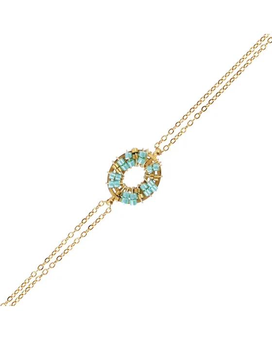 Pulsera Anartxy Spirit Wheel | Acero y Cristales de Color