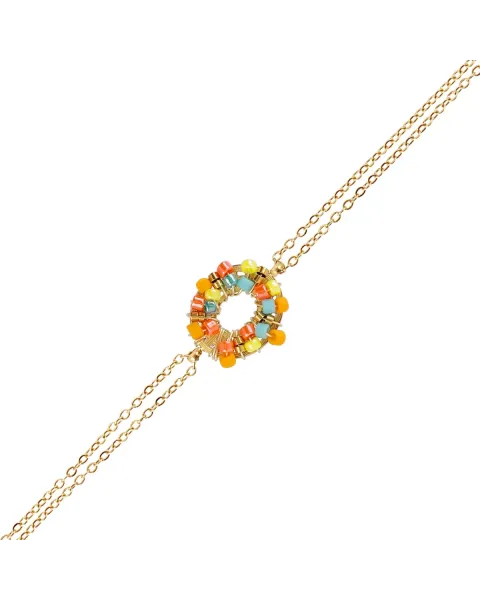 Pulsera Anartxy Spirit Wheel | Acero y Cristales de Color