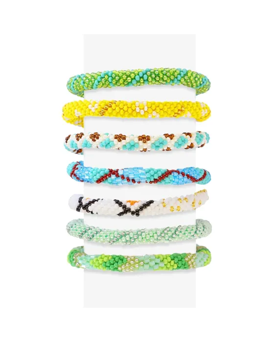 Pulsera Anartxy Nepal Kiran | Cristal Japonés 6mm Elástica