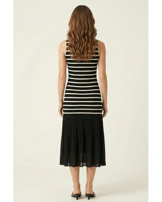 Vestido Lolitas&L Negro Rayas con Falda de Gasa | Moda Mujer 2