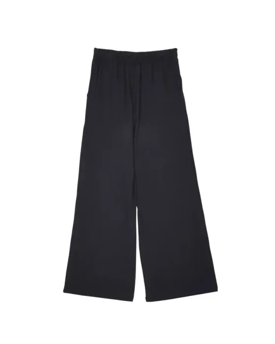 Pantalón Lolitas&L Negro Palazzo | Cintura Elástica Talle Alto