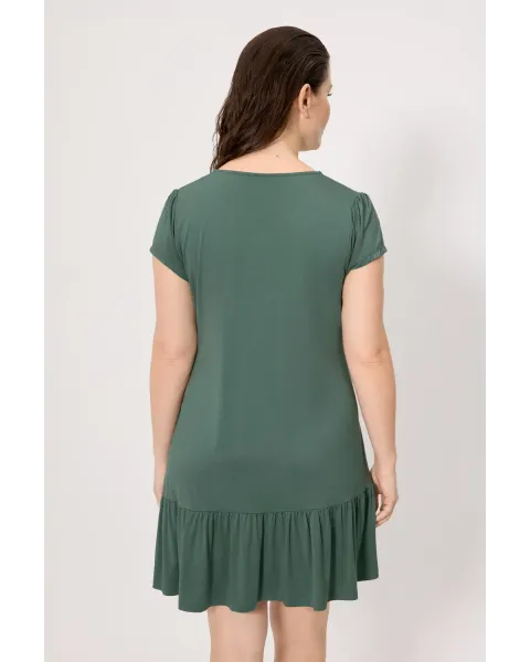 Vestido Corto Verde Botella Ysabel Mora | Viscosa Ligera