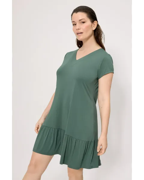 Vestido Corto Verde Botella Ysabel Mora | Viscosa Ligera