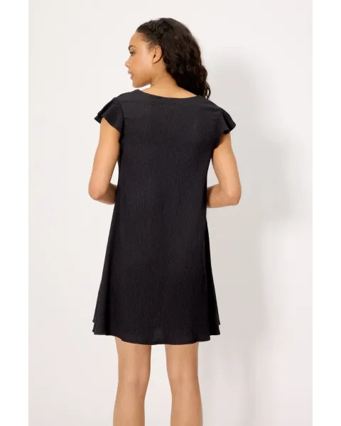 Vestido Corto Negro Ysabel Mora | Ligero con Detalles Manga
