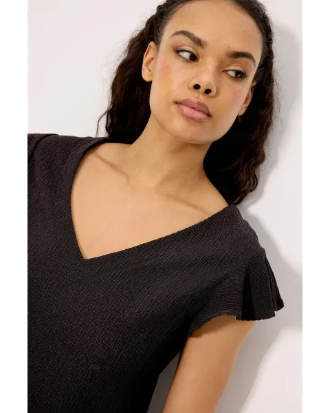 Vestido Corto Negro Ysabel Mora | Ligero con Detalles Manga
