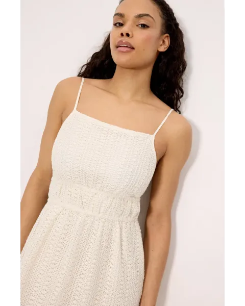 Vestido Largo Calado Marfil Ysabel Mora | Forro Interior