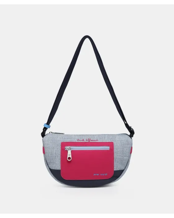 Bandolera Pepe Moll Adelaida Navy | Bolso Compacto Organizado
