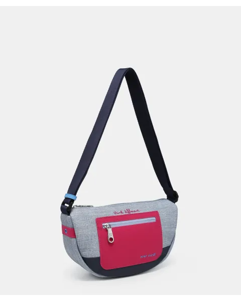 Bandolera Pepe Moll Adelaida Navy | Bolso Compacto Organizado