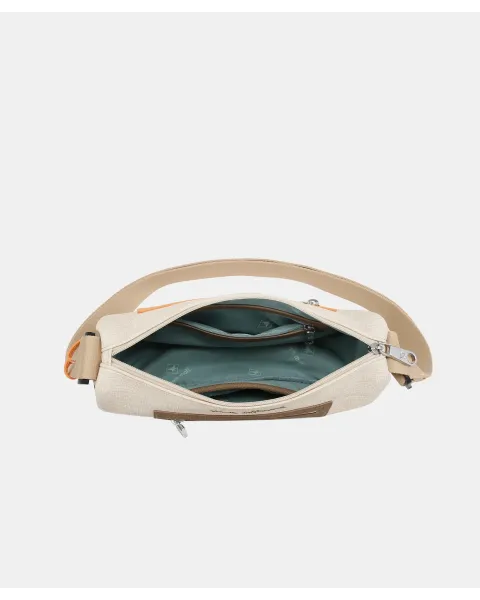 Bandolera Pepe Moll Adelaida Natural | Bolso Ligero Organizado