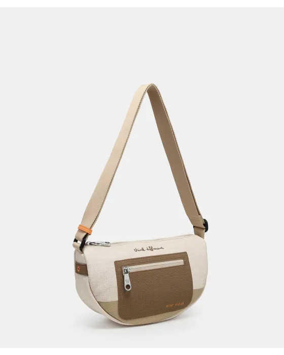 Bandolera Pepe Moll Adelaida Natural | Bolso Ligero Organizado