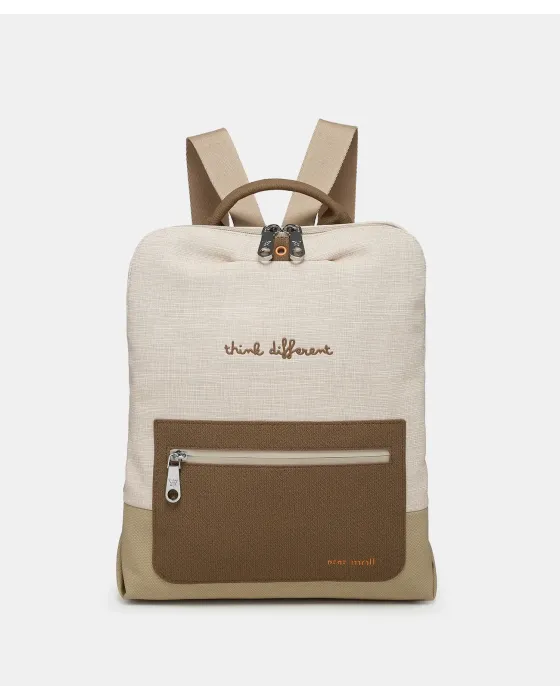 Mochila Pepe Moll Adelaida Natural | Mochila Ligera Mujer