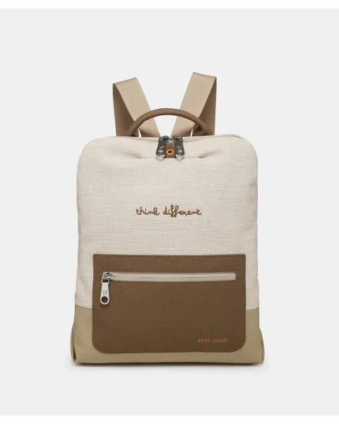 Mochila Pepe Moll Adelaida Natural | Mochila Ligera Mujer