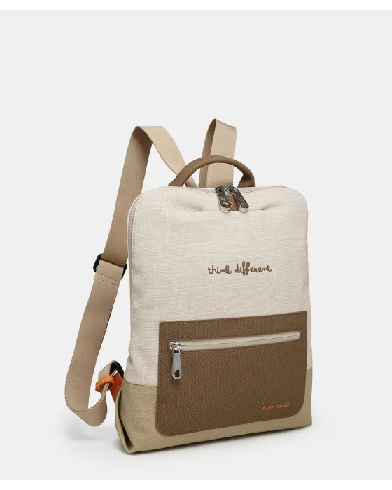 Mochila Pepe Moll Adelaida Natural | Mochila Ligera Mujer