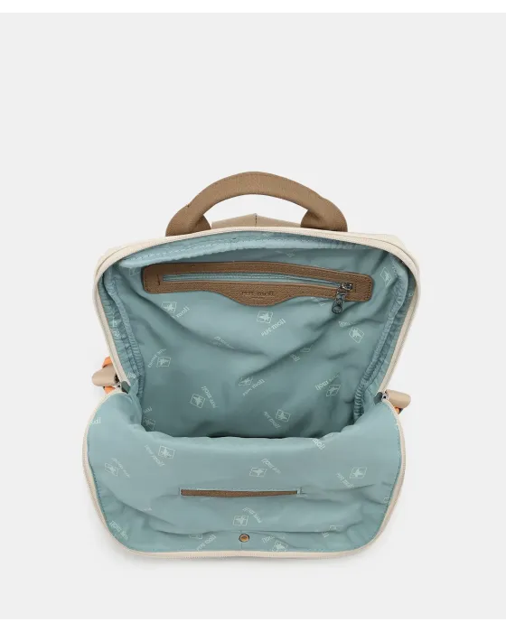 Mochila Pepe Moll Adelaida Natural | Mochila Ligera Mujer