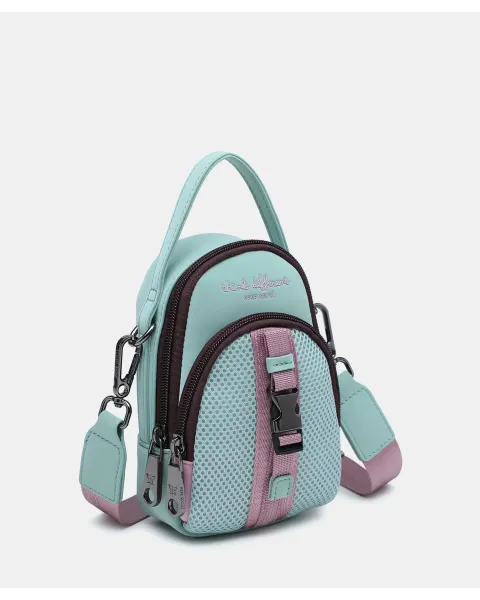 Bolso Portamóvil Pepe Moll Hayler Aqua | Mini Bandolera