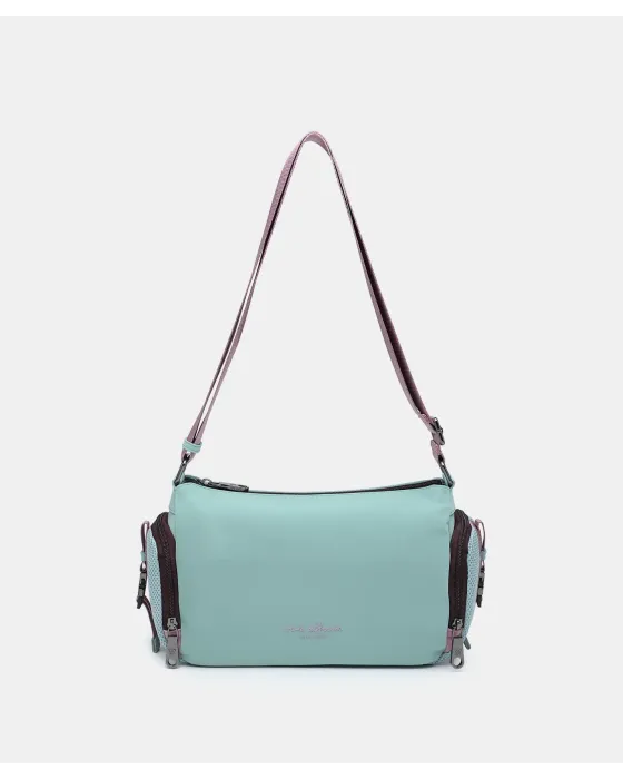 Bandolera Pepe Moll Hayler Aqua | Bolso Multibolsillos Ligero