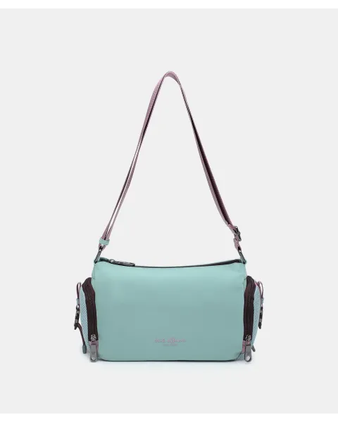Bandolera Pepe Moll Hayler Aqua | Bolso Multibolsillos Ligero